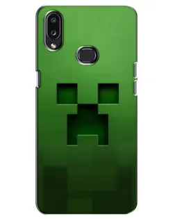 Чехол для Samsung Galaxy A10s (A107) с картинкой «Крипер микро-дизайн»