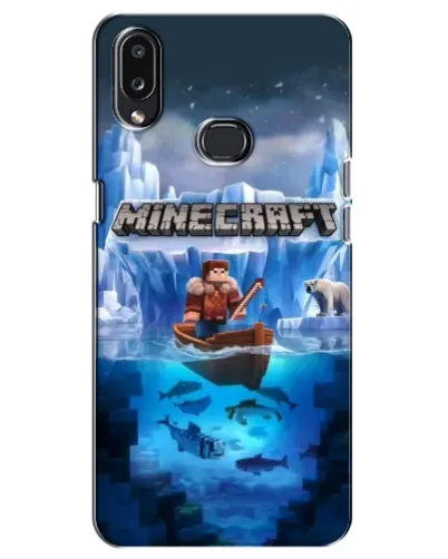 Чехол для Samsung Galaxy A10s (A107) с картинкой «Minecraft ледяной мир» Чехол для Samsung Galaxy A10s (A107) с картинкой «Minecraft ледяной мир»