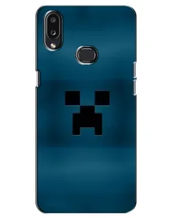Чехол для Samsung Galaxy A10s (A107) с картинкой «Крипер текстура»