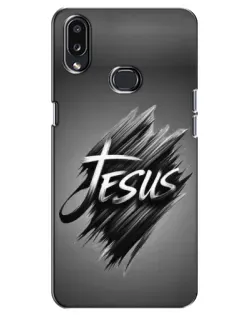 Чехол для Samsung Galaxy A10s (A107) с картинкой «Надпись Jesus Graffiti»