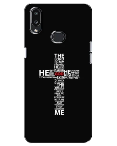 Чехол для Samsung Galaxy A10s (A107) с картинкой «Текстовый крест» Чехол для Samsung Galaxy A10s (A107) с картинкой «Текстовый крест»