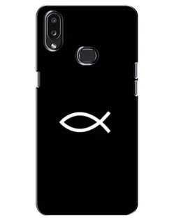 Чехол для Samsung Galaxy A10s (A107) с картинкой «Символ рыбы Jesus» Чехол для Samsung Galaxy A10s (A107) с картинкой «Символ рыбы Jesus»
