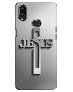 Чехол для Samsung Galaxy A10s (A107) с картинкой «Металлический крест Jesus» Чехол для Samsung Galaxy A10s (A107) с картинкой «Металлический крест Jesus»