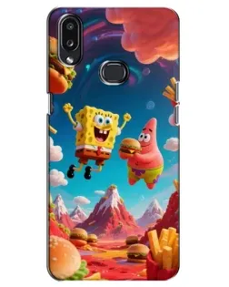 Чехол для Samsung Galaxy A10s (A107) с картинкой «Космический фастфуд»
