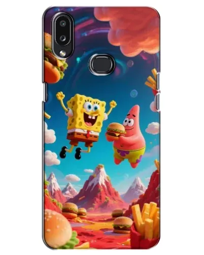 Чехол для Samsung Galaxy A10s (A107) с картинкой «Космический фастфуд»