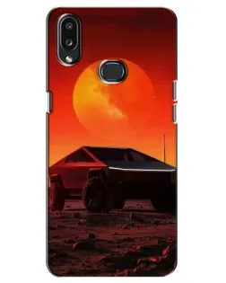 Чехол для Samsung Galaxy A10s (A107) с картинкой «Cybertruck на Марсе»