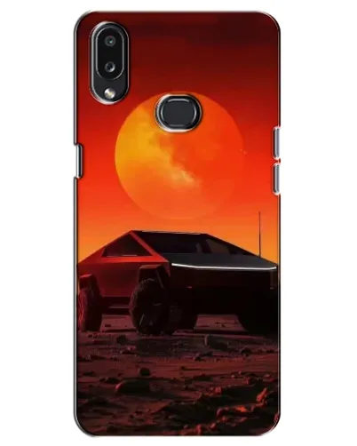 Чехол для Samsung Galaxy A10s (A107) с картинкой «Cybertruck на Марсе»