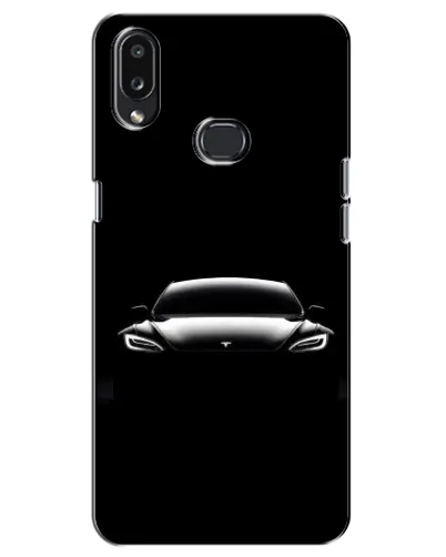 Чехол для Samsung Galaxy A10s (A107) с картинкой «Фары Tesla Night»