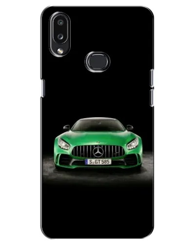 Чехол для Samsung Galaxy A10s (A107) с картинкой «Mercedes — неоновый лого»
