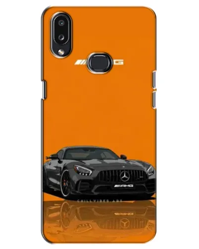 Чехол для Samsung Galaxy A10s (A107) с картинкой «Оранжевый Mercedes AMG»