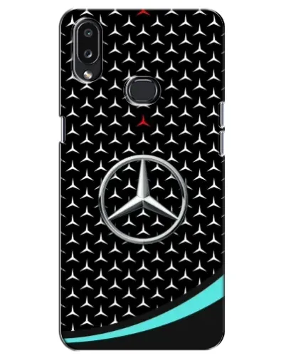 Чехол для Samsung Galaxy A10s (A107) с картинкой «Mercedes — бирюзовый акцент»