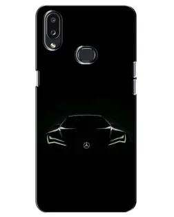 Чехол для Samsung Galaxy A10s (A107) с картинкой «Mercedes — силуэт авто» Чехол для Samsung Galaxy A10s (A107) с картинкой «Mercedes — силуэт авто»