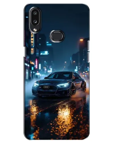 Чехол для Samsung Galaxy A10s (A107) с картинкой «Ночной город и Audi»