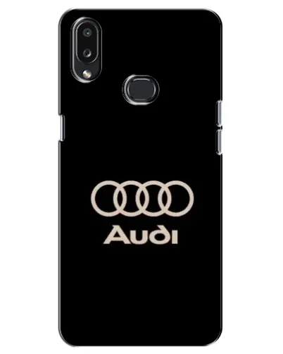 Чехол для Samsung Galaxy A10s (A107) с картинкой «Audi — золотой логотип»