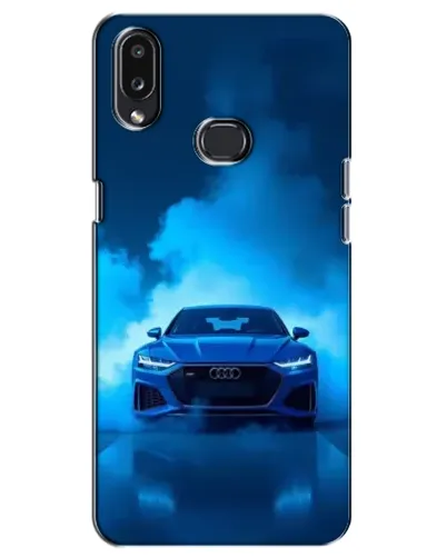 Чехол для Samsung Galaxy A10s (A107) с картинкой «Audi — голубая энергия»