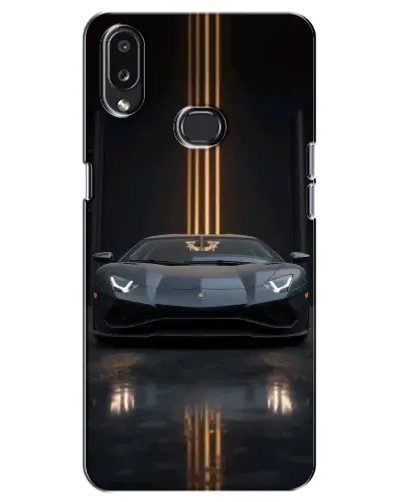 Чехол для Samsung Galaxy A10s (A107) с картинкой «Lamborghini золотые линии»