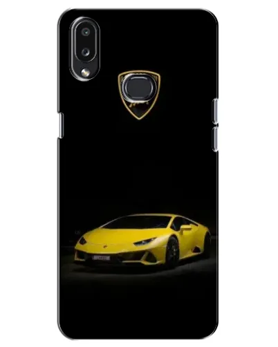 Чехол для Samsung Galaxy A10s (A107) с картинкой «Lamborghini желтый акцент»