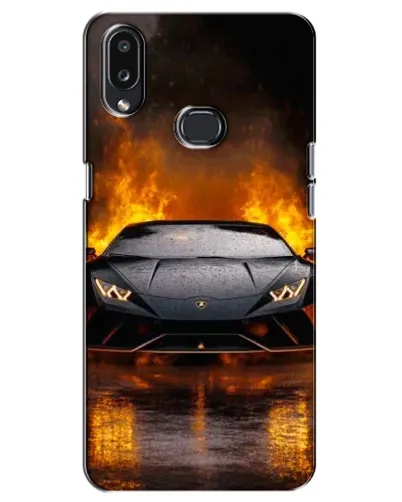 Чехол для Samsung Galaxy A10s (A107) с картинкой «Lamborghini в огне»