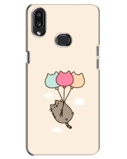 Чехол для Samsung Galaxy A10s (A107) с картинкой «Пушин на шариках»
