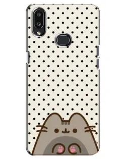 Чехол для Samsung Galaxy A10s (A107) с картинкой «Пушин в горошек»