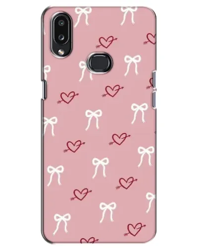 Чехол для Samsung Galaxy A10s (A107) с картинкой «Сердца и банты»