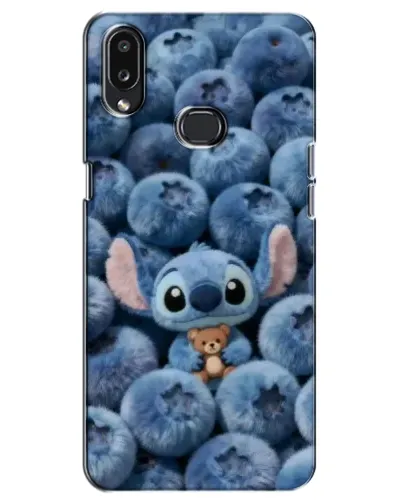 Чехол для Samsung Galaxy A10s (A107) с картинкой «Стич и голубика» Чехол для Samsung Galaxy A10s (A107) с картинкой «Стич и голубика»