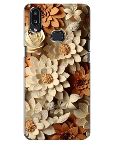 Чохол для Samsung Galaxy A10s (A107) з картинкою «Бежевий флористичний декор»