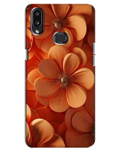 Чохол для Samsung Galaxy A10s (A107) з картинкою «Помаранчева макро квітка»