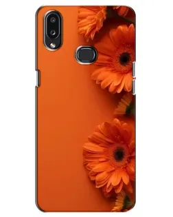 Чохол для Samsung Galaxy A10s (A107) з картинкою «Помаранчеві гербери» Чохол для Samsung Galaxy A10s (A107) з картинкою «Помаранчеві гербери»