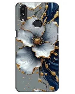 Чохол для Samsung Galaxy A10s (A107) з картинкою «Біла квітка та золотий флюїд» Чохол для Samsung Galaxy A10s (A107) з картинкою «Біла квітка та золотий флюїд»