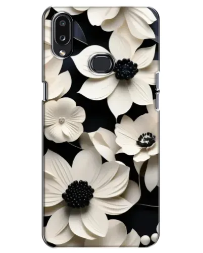 Чохол для Samsung Galaxy A10s (A107) з картинкою «Об'ємні білі квіти»