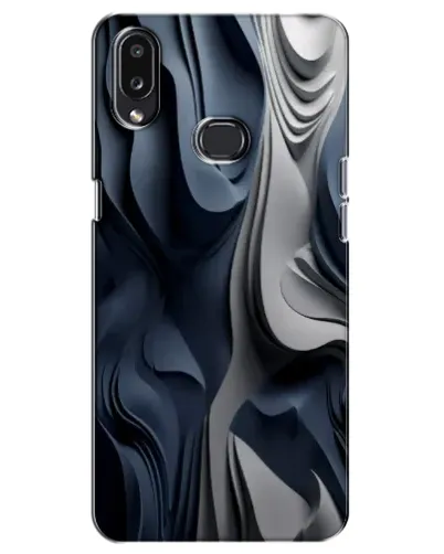 Чехол для Samsung Galaxy A10s (A107) с картинкой «Объемные синие складки» Чехол для Samsung Galaxy A10s (A107) с картинкой «Объемные синие складки»