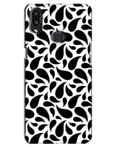 Чехол для Samsung Galaxy A10s (A107) с картинкой «Контрастные черные капли» Чехол для Samsung Galaxy A10s (A107) с картинкой «Контрастные черные капли»