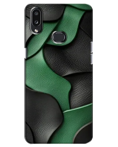 Чехол для Samsung Galaxy A10s (A107) с картинкой «Зеленые кожаные волны» Чехол для Samsung Galaxy A10s (A107) с картинкой «Зеленые кожаные волны»