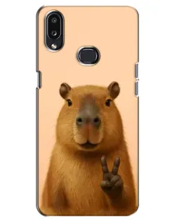 Чехол для Samsung Galaxy A10s (A107) с картинкой «Капибара виктория» Чехол для Samsung Galaxy A10s (A107) с картинкой «Капибара виктория»