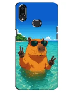 Чехол для Samsung Galaxy A10s (A107) с картинкой «Морская капибара» Чехол для Samsung Galaxy A10s (A107) с картинкой «Морская капибара»