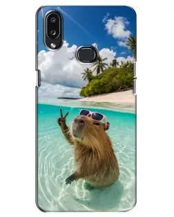 Чехол для Samsung Galaxy A10s (A107) с картинкой «Капибара на море» Чехол для Samsung Galaxy A10s (A107) с картинкой «Капибара на море»