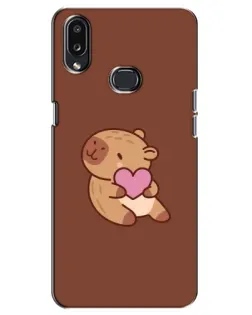 Чехол для Samsung Galaxy A10s (A107) с картинкой «Капибара с сердцем» Чехол для Samsung Galaxy A10s (A107) с картинкой «Капибара с сердцем»