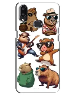 Чехол для Samsung Galaxy A10s (A107) с картинкой «Крутые капибары музыканты» Чехол для Samsung Galaxy A10s (A107) с картинкой «Крутые капибары музыканты»