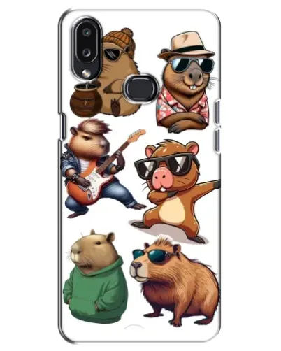 Чехол для Samsung Galaxy A10s (A107) с картинкой «Крутые капибары музыканты» Чехол для Samsung Galaxy A10s (A107) с картинкой «Крутые капибары музыканты»