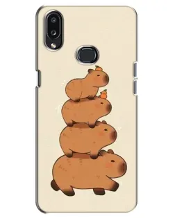 Чехол для Samsung Galaxy A10s (A107) с картинкой «Башня из капибар» Чехол для Samsung Galaxy A10s (A107) с картинкой «Башня из капибар»