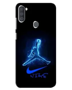 Чехол для Samsung Galaxy A11 (A115) с картинкой «Jordan Neon Blue» Чехол для Samsung Galaxy A11 (A115) с картинкой «Jordan Neon Blue»