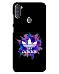 Чехол для Samsung Galaxy A11 (A115) с картинкой «Взрыв красок Adidas»
