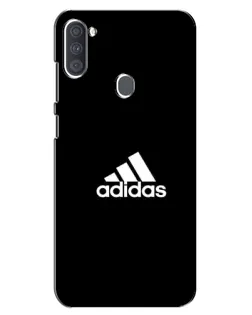 Чехол для Samsung Galaxy A11 (A115) с картинкой «Черная классика Adidas»