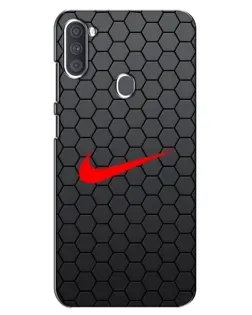 Чехол для Samsung Galaxy A11 (A115) с картинкой «Nike — карбоновая сетка» Чехол для Samsung Galaxy A11 (A115) с картинкой «Nike — карбоновая сетка»