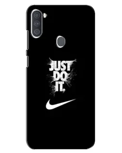 Чехол для Samsung Galaxy A11 (A115) с картинкой «Текстовый принт Nike» Чехол для Samsung Galaxy A11 (A115) с картинкой «Текстовый принт Nike»