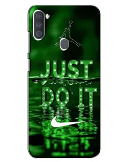 Чехол для Samsung Galaxy A11 (A115) с картинкой «Зеленый неоновый Nike» Чехол для Samsung Galaxy A11 (A115) с картинкой «Зеленый неоновый Nike»