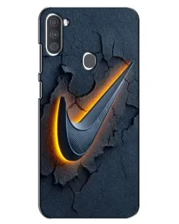 Чехол для Samsung Galaxy A11 (A115) с картинкой «Объемный логотип Найк» Чехол для Samsung Galaxy A11 (A115) с картинкой «Объемный логотип Найк»