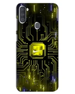 Чехол для Samsung Galaxy A11 (A115) с картинкой «Nike — золотая искра» Чехол для Samsung Galaxy A11 (A115) с картинкой «Nike — золотая искра»