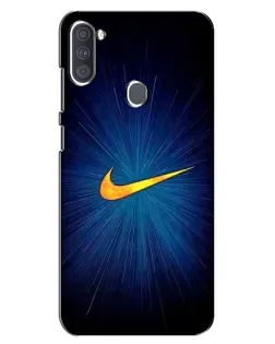 Чехол для Samsung Galaxy A11 (A115) с картинкой «Синий пульс Nike» Чехол для Samsung Galaxy A11 (A115) с картинкой «Синий пульс Nike»